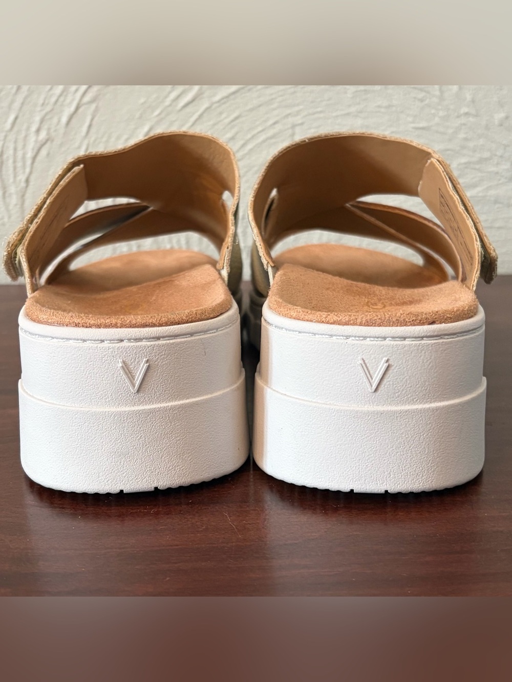 Vionic Uptown Sunset Wedge Slide Slip On Leather Sandals Women’s Size 6.5 - Picture 5 of 7